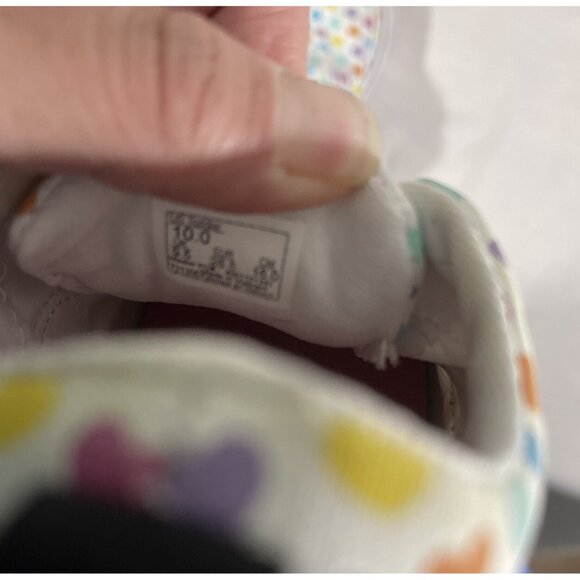 Vans Toddler Girl's Doheny V Hearts Multicolor Skate Shoes - Size 6 US A1 - Picture 4 of 5